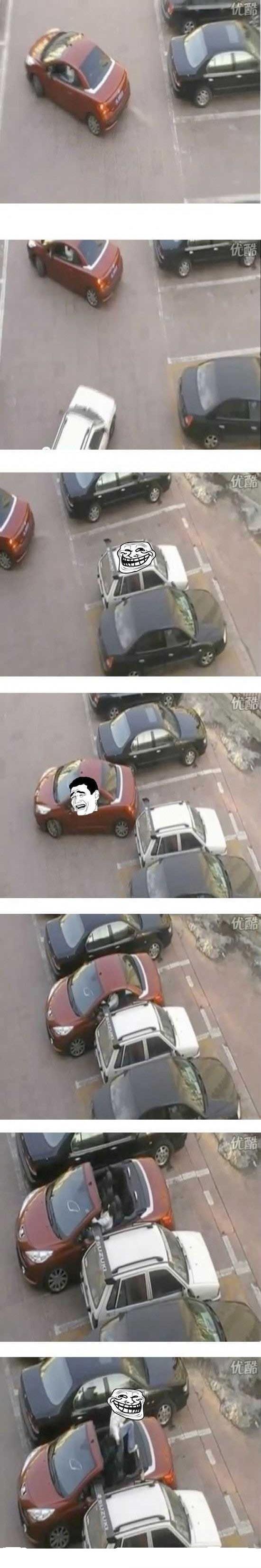 Car park troll got trolled