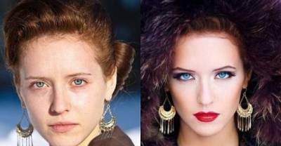 The power of makeup. Before and after pics