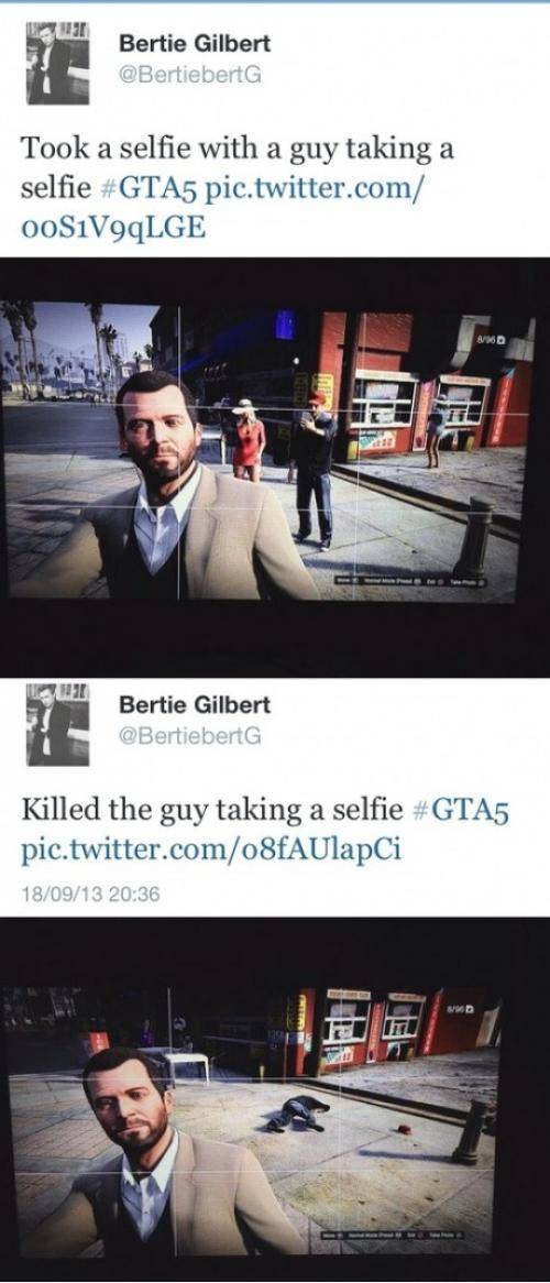 Selfies in GTA V