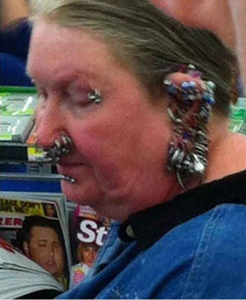 Excuse me, you’ve got some face on your earrings.