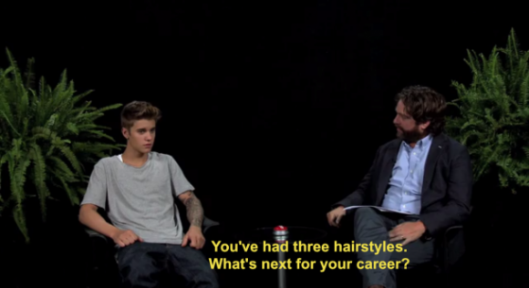 Galifianakis asking the tough questions.