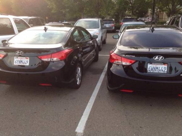 Parked next to a car that looked similar to mine, didn’t realize how similar!