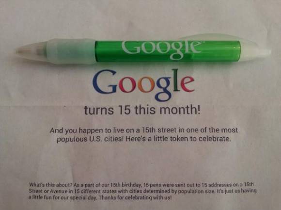 My parents live on 15th Street in Chicago. This showed up in the mail today.