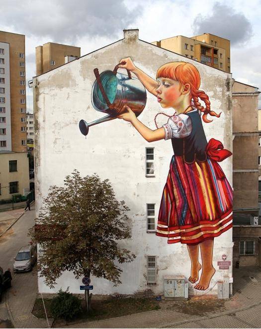 The Legends Of Giants, awesome wall mural in Poland by Natalia Rak
