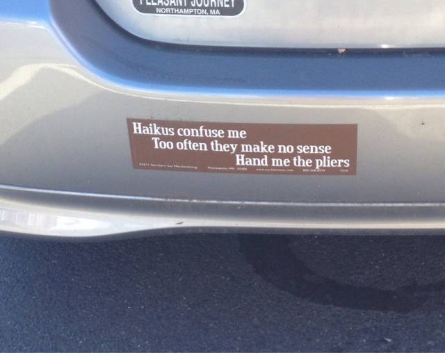 On haikus.
