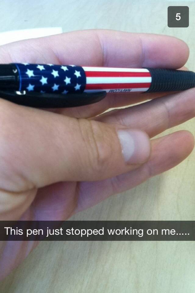 Just got a snapchat from a buddy....