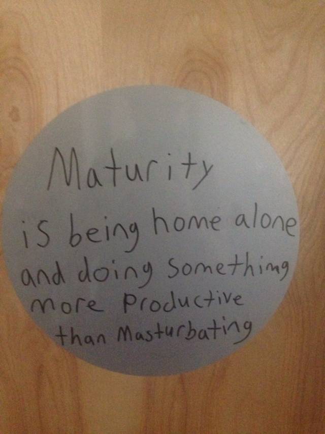 My roommate just put this on our door.