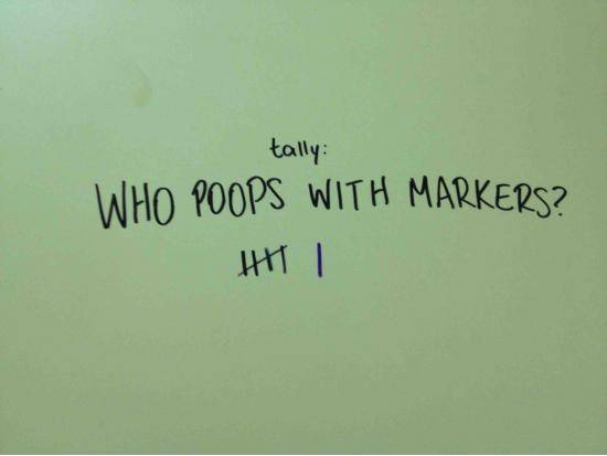 Saw this in the bathroom stall.