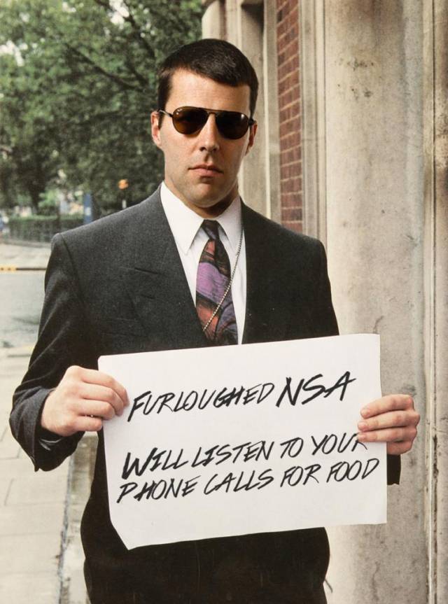 I saw this guy on the street today looking for a handout