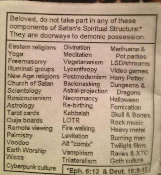 See you all in Hell.