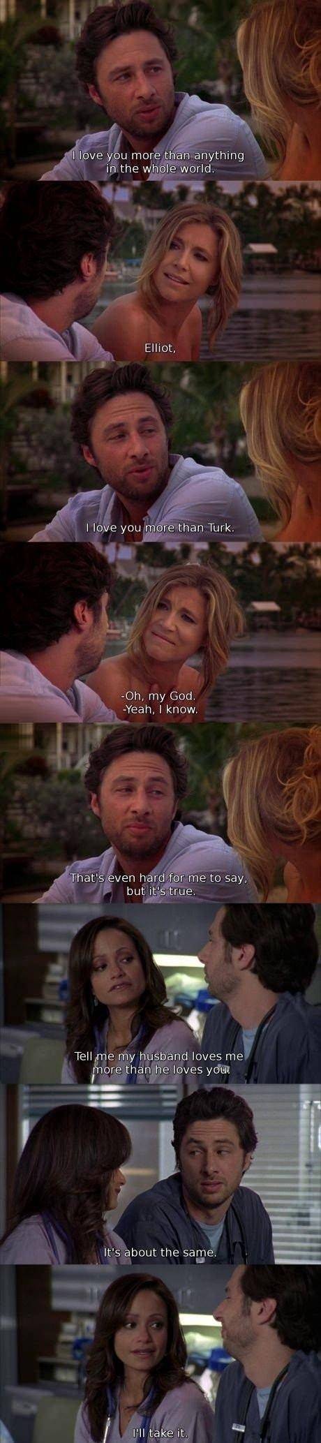 I love the scrubs bromance.
