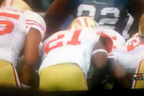 Frank Gore sh*ts Himself