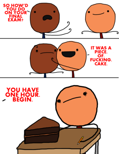 The exam was a piece of cake!