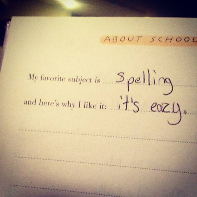 Friend found this gem digging through her elementary school stuff