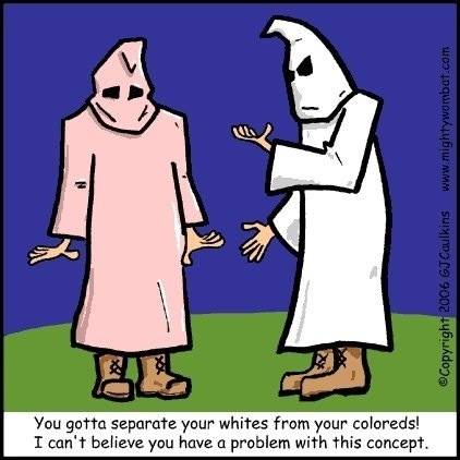 You'd Think He'd Know How to Separate Colors