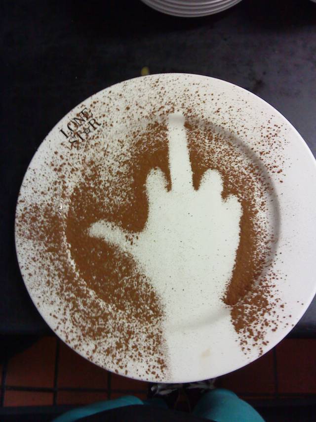 The head chef where I work sent this out to a customer..