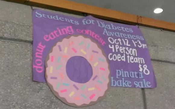 Hung up in the Student Union...
