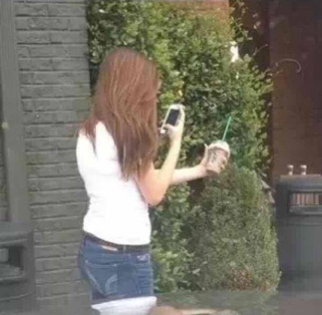 And if you look to your right you will see a white girl in her natural habitat