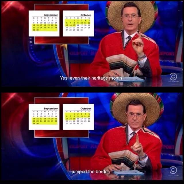 Stephen Colbert on Hispanic Heritage Month.