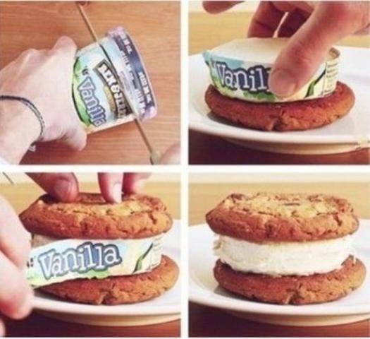 ice cream sandwich done easy