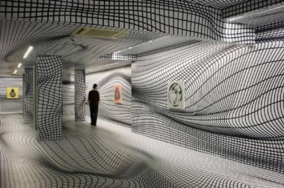 All the walls and floors are flat. Imagine stumbling through here drunk.