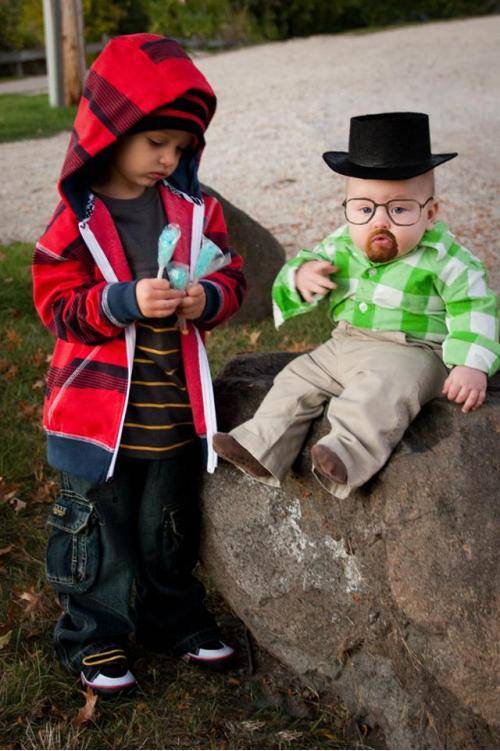 Breaking Baby... Babying Bad? Breaking Bottles... Look, I can’t come up with a clever title. Here’s some little kids dressed up as Walt and Jesse.