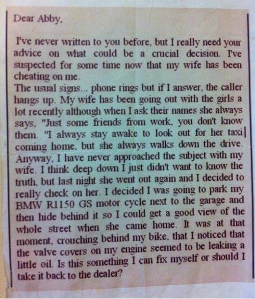 Dear Abby...