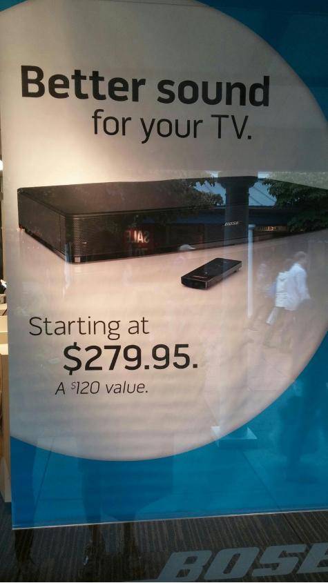 Bose being honest...
