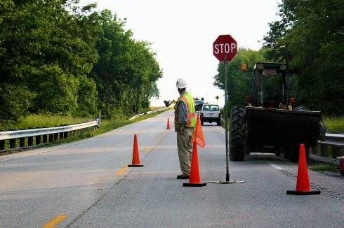 Super cool time lapse of road work being done