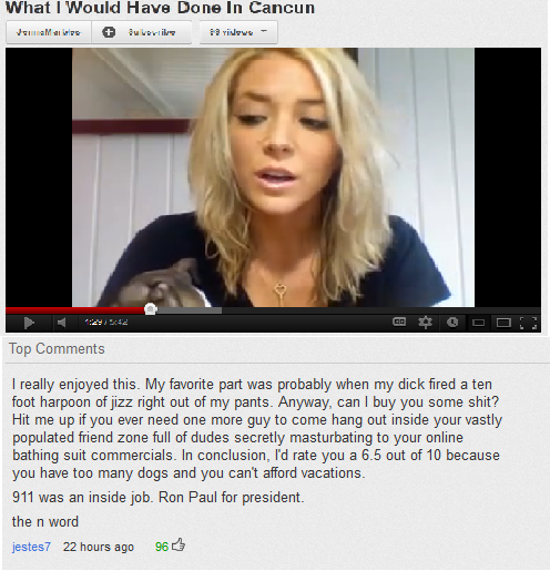One of the best youtube comments ever.