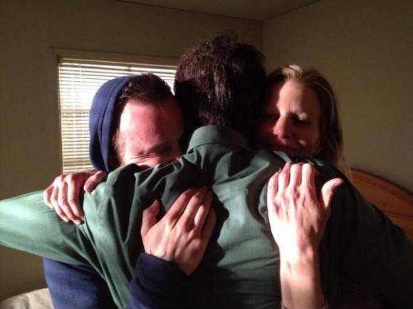 Last day of filming – Aaron, Bryan, Anna