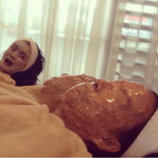 Friend took a pic during the middle of a spa session