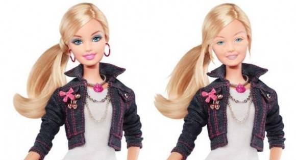 Barbie without makeup.