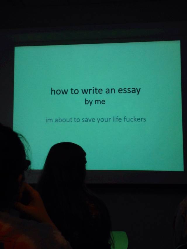 My English teacher is pretty straightforward.