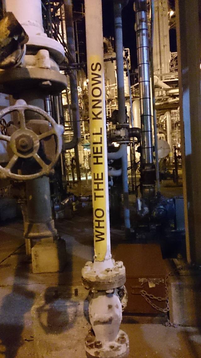 I work at a plant, I always appreciate proper labeling. But this guy... You had one job.