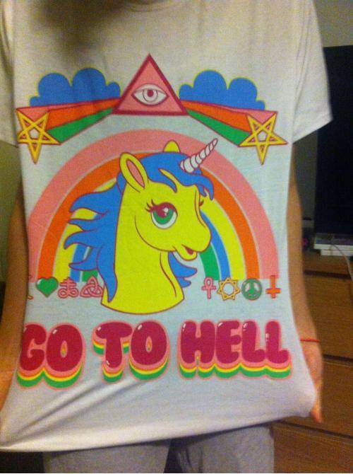 My girlfriend went home to Thailand for the summer. Whilst there she bought some cheap T-Shirts, this is probably the best one.