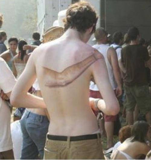 At least he was able to console himself after he realized what a bad decision he had made.