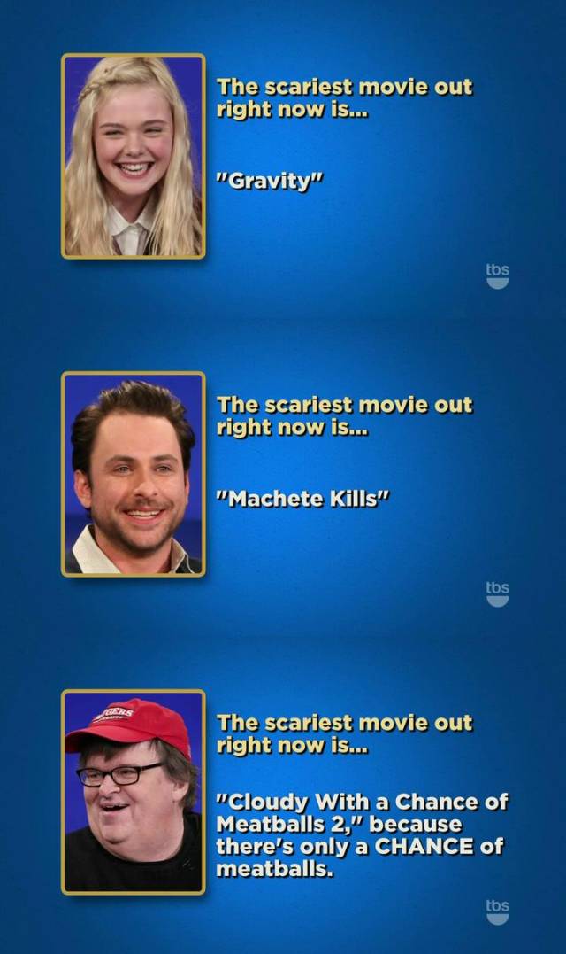 The scariest movie out right now is...