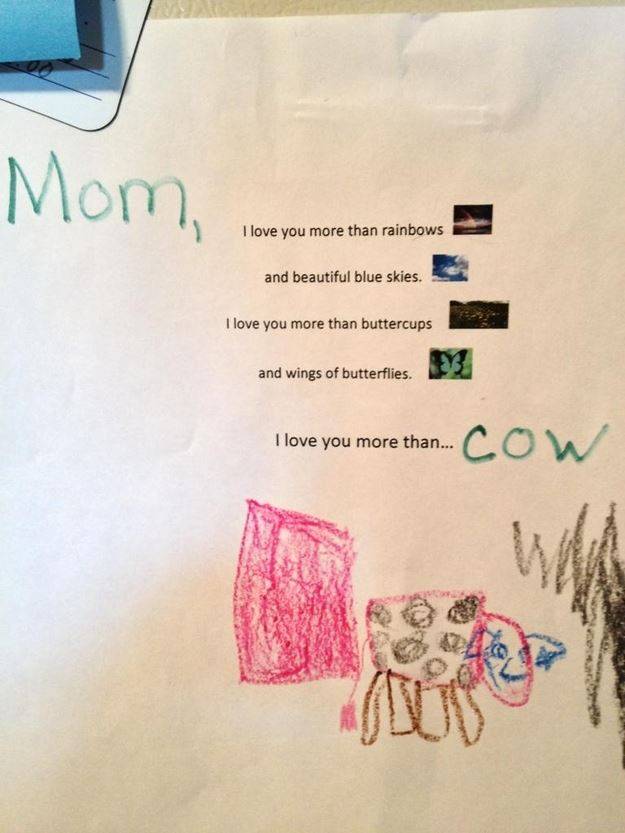 Mom, I love you more than..