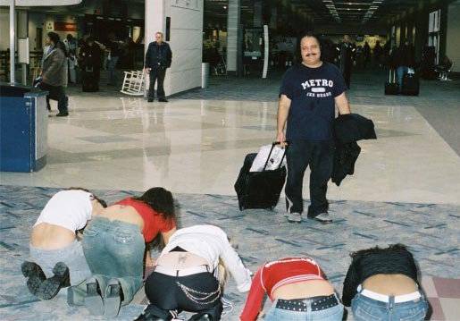Ron Jeremy lands