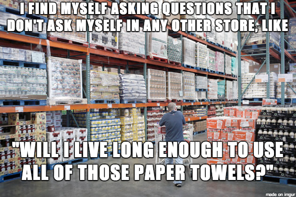 When I shop in Costco...