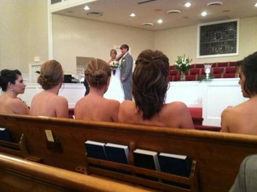 Looks like they just stepped out of the bridal shower.