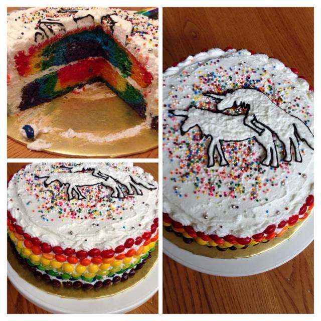 The night before my birthday, my friend asked me what kind of cake I wanted. I made a dumb joke, she delivered anyway. I can't stump this woman.