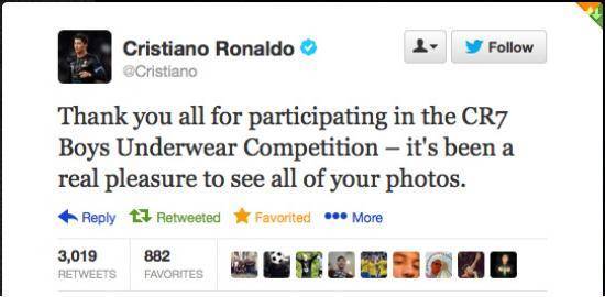 Christiano Ronaldo tweeted this then deleted it