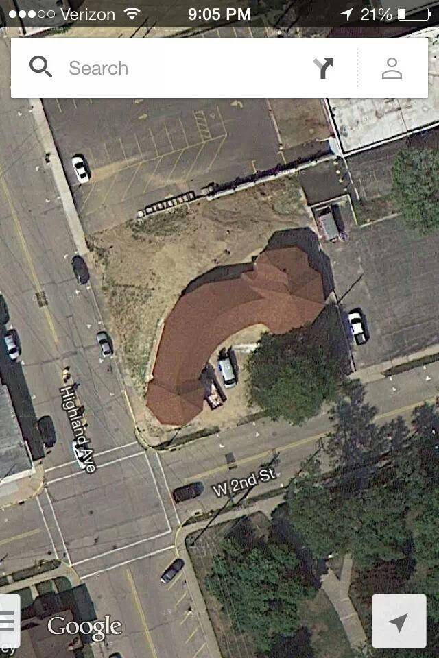 This is the shape of a new church just built in my hometown. Awesome....