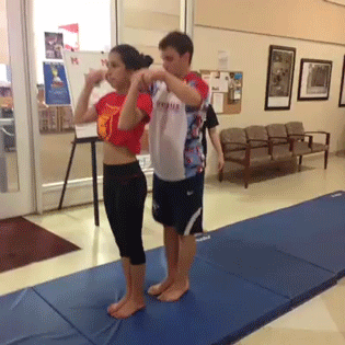 Her expression at the end...priceless.