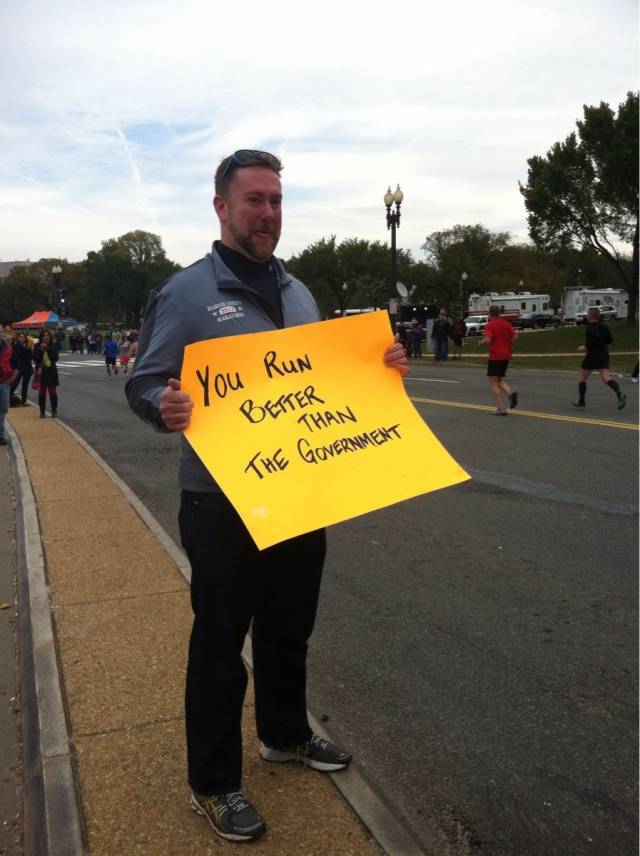 At the Marine Corp Marathon