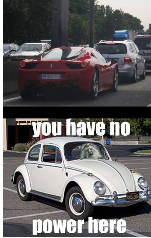When I see a sports car in traffic..