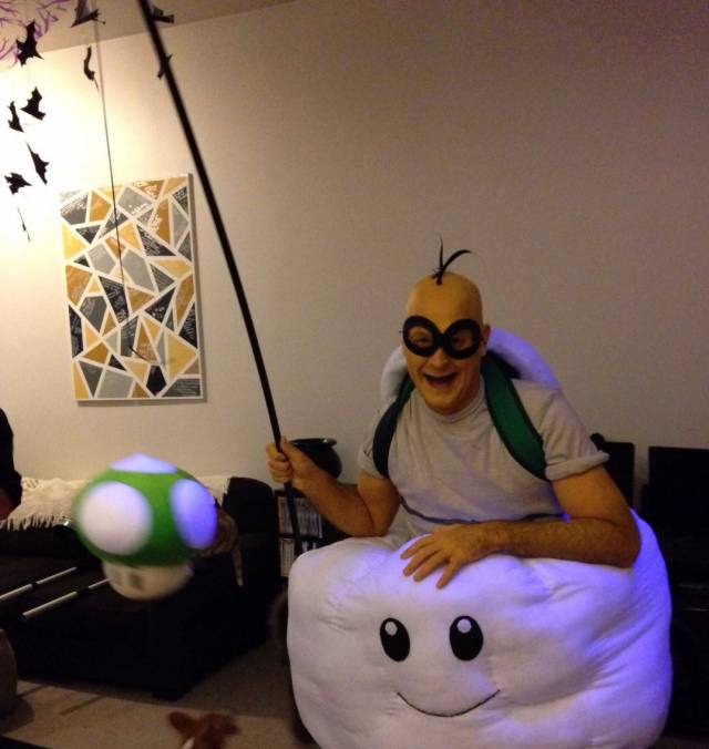 If you're going to do a Mario Bros costume, don't half-ass it