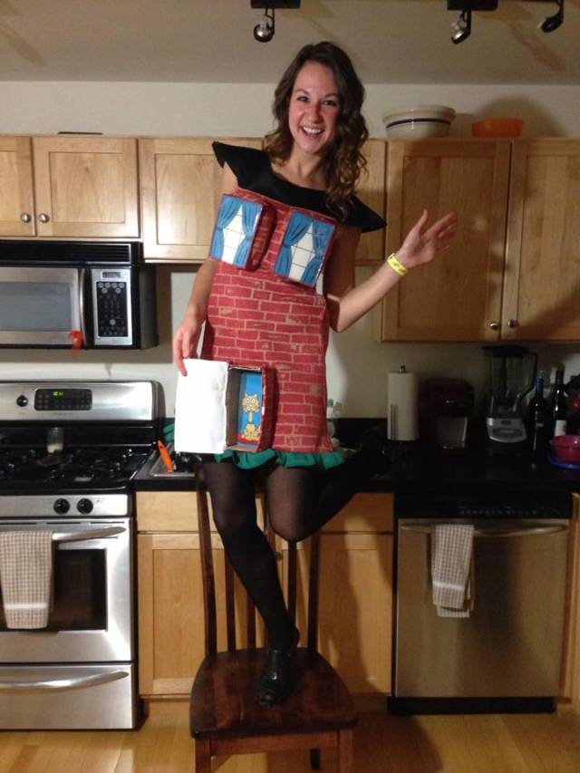 She's a brick....house